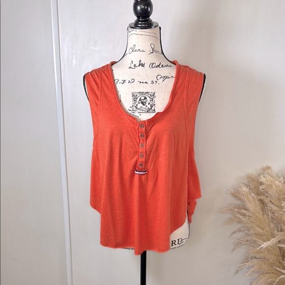 Free People Tops - Free People Movement Sleeveless Button-Front Women's Tank Top size Medium
